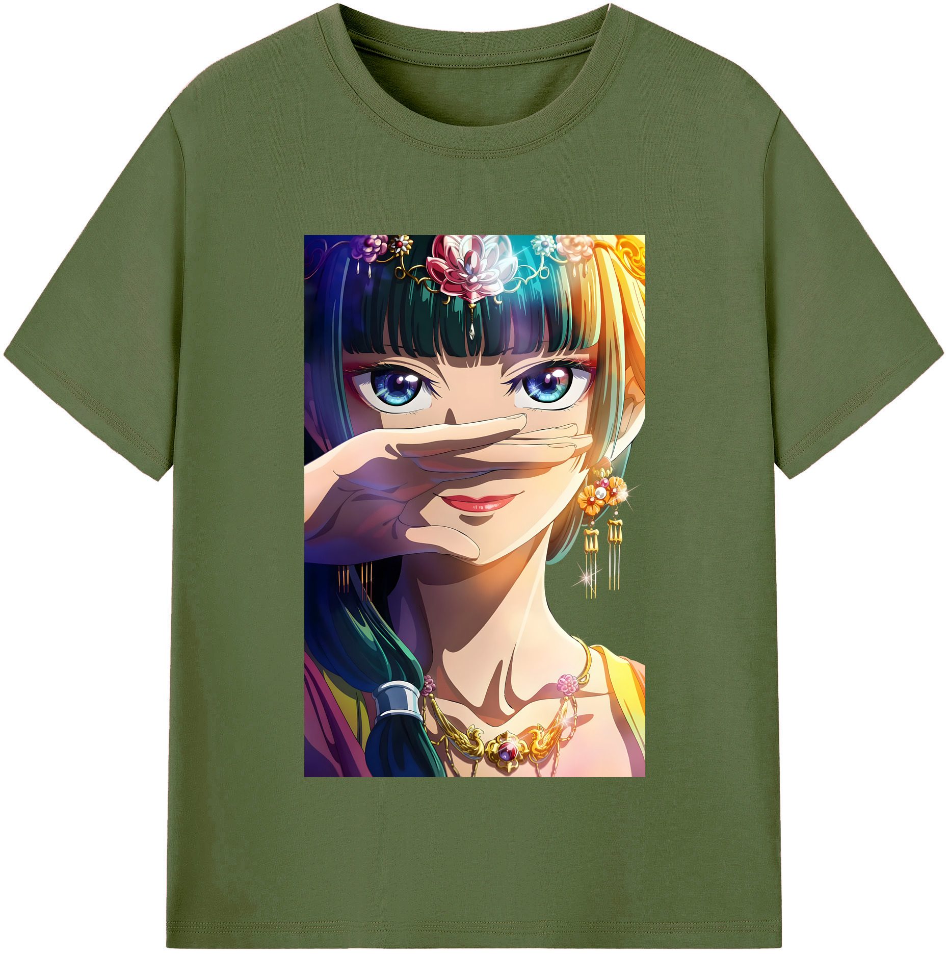 （画像用） 薬屋のひとりごと The Apothecary Diaries 綿100％半袖Tシャツ（フロントプリント）